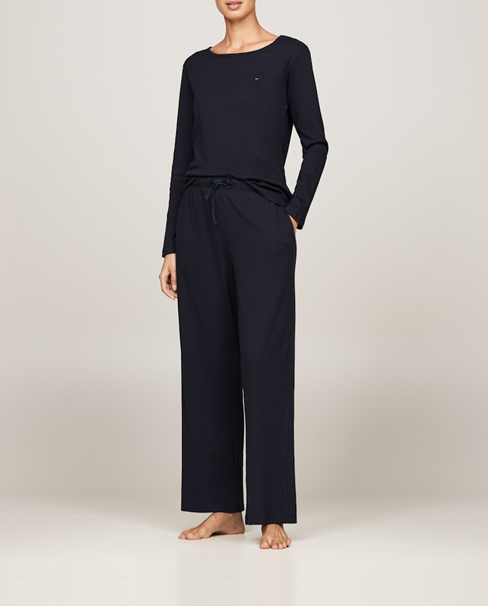 Imagen 0 de Pijama de manga larga con monotipo Hilfiger