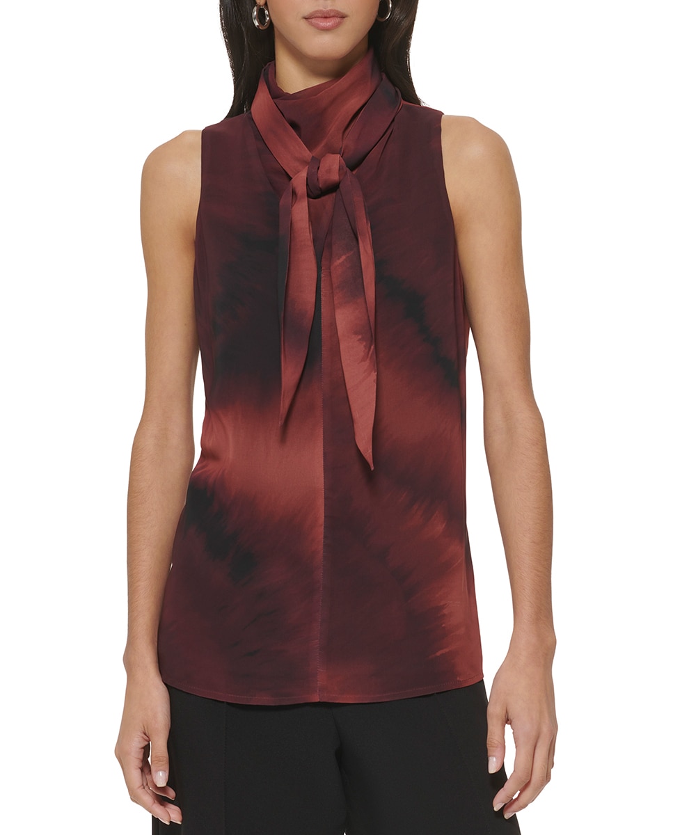 Imagen 0 de Blusa de mujer con cuello redondo multicolor