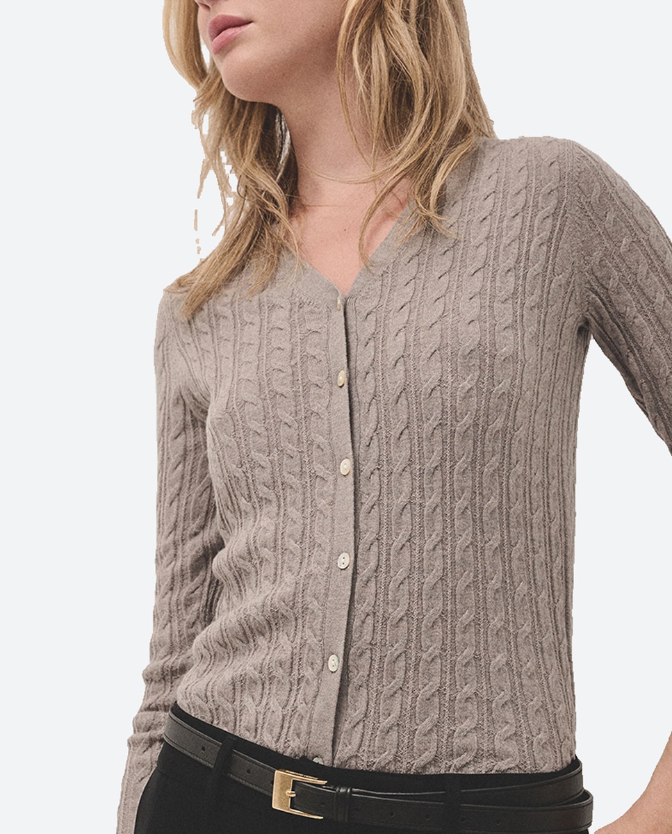 Imagen 0 de Chaqueta de mujer punto de lana ochos