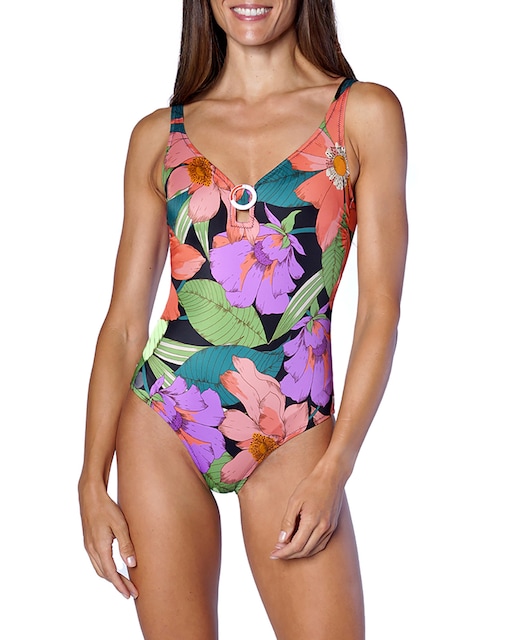 Imagen 0 de Bañador de mujer reductor estampado