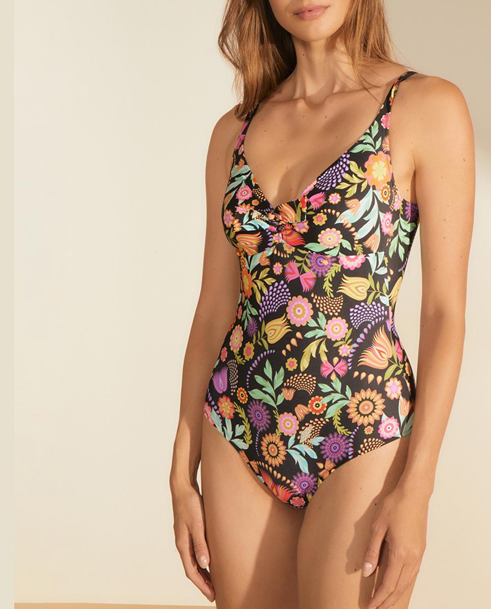 Imagen 0 de Bañador de mujer escote pico