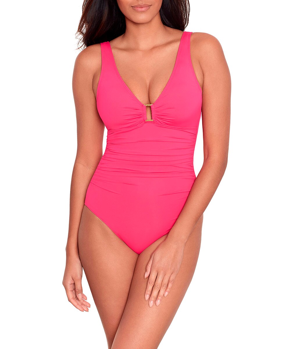 Imagen 0 de Bañador de mujer liso camiseta