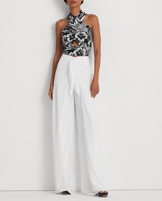 Imagen 0 de Pantalón de mujer de pernera ancha fluido