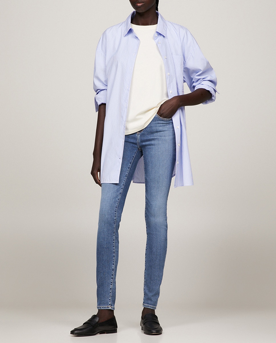 Imagen 0 de Vaquero de mujer skinny de cintura baja