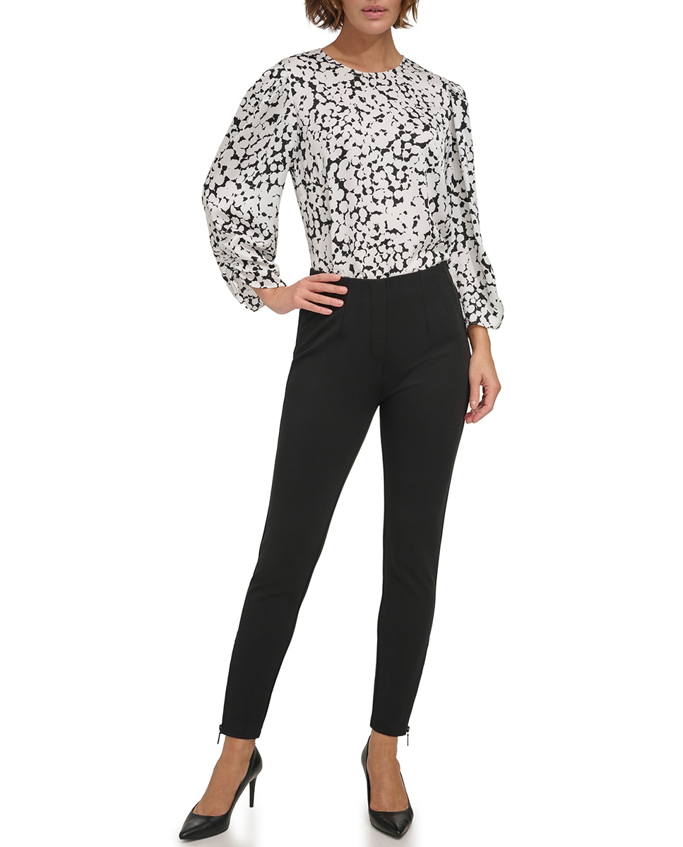 Imagen 0 de Pantalones de mujer rectos con apertura en el talón