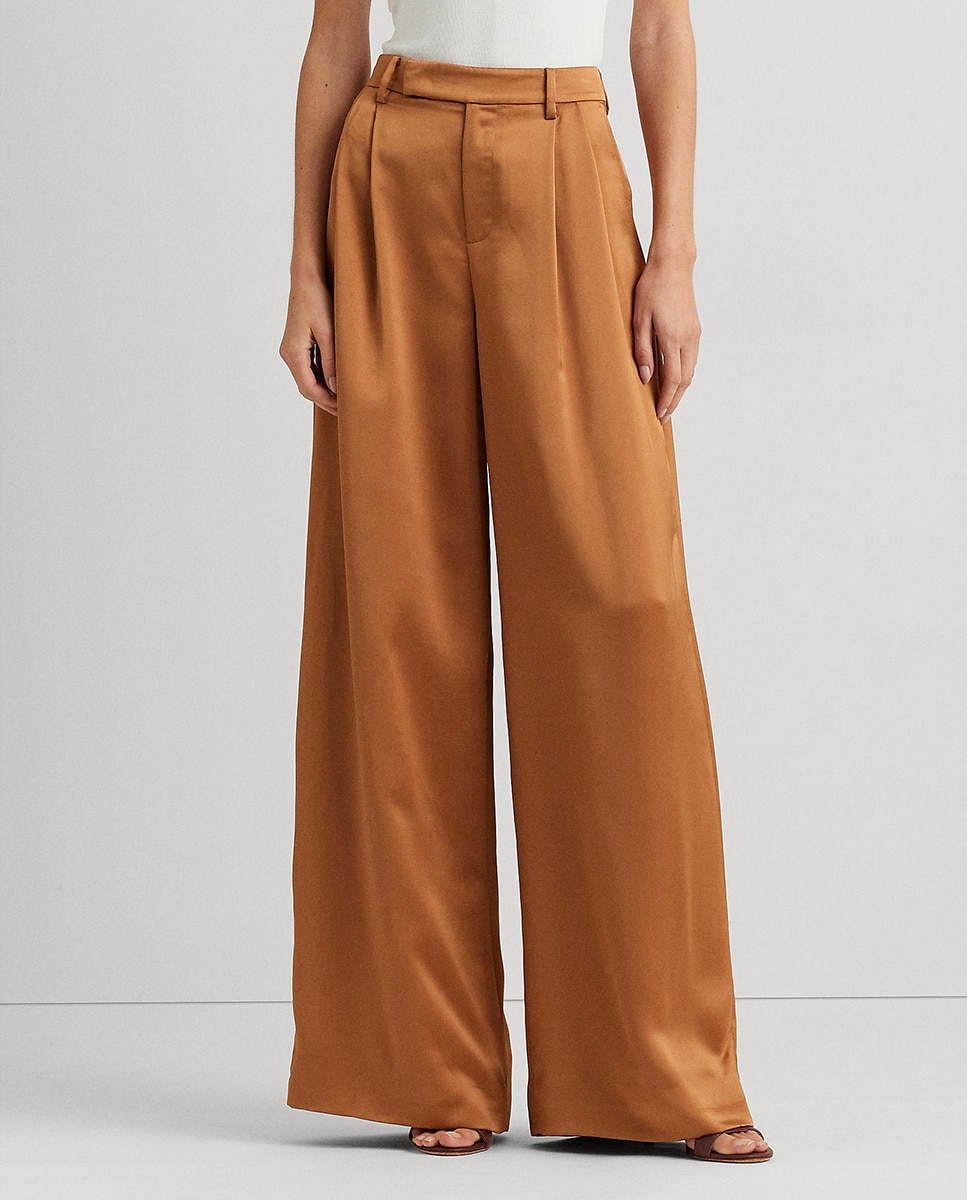 Imagen 0 de Pantalones de mujer anchos de tiro alto