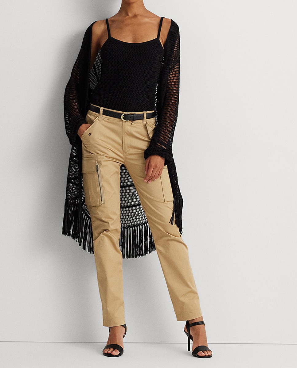Imagen 0 de Pantalones de mujer rectos con bolsillos en los laterales