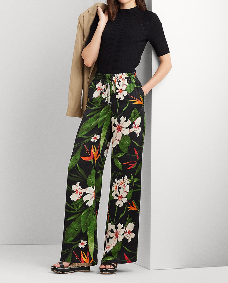 Imagen 0 de Pantalones de mujer anchos con flores