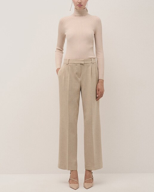 Imagen 0 de Pantalón de mujer recto pinzas