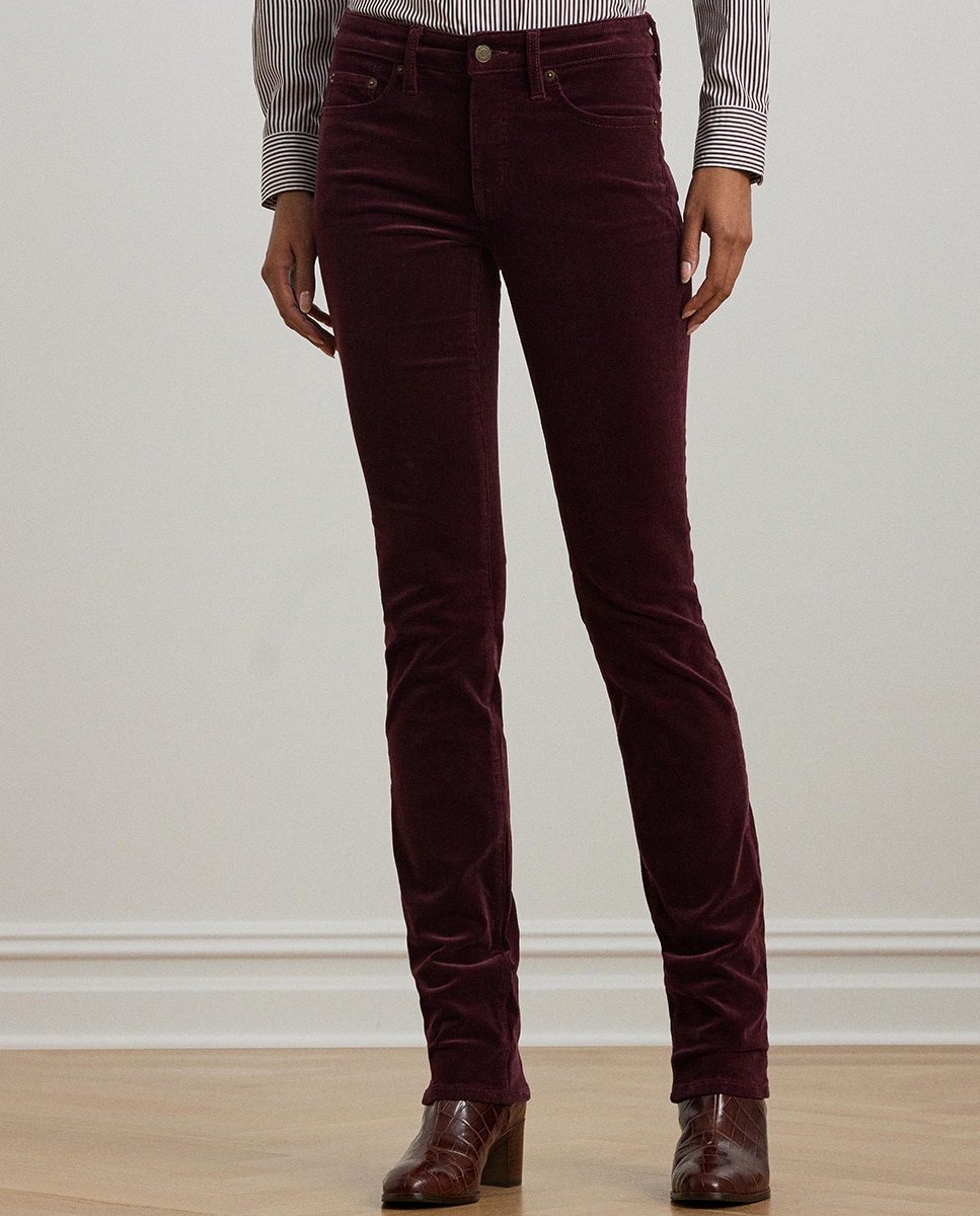 Imagen 0 de Pantalón de mujer de pana elástica de tiro medio