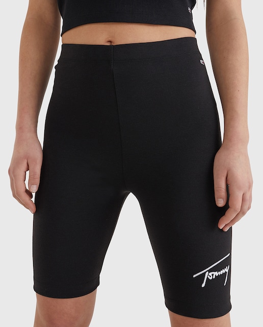 Imagen 0 de Short tipo ciclista de mujer con logo en la pierna.