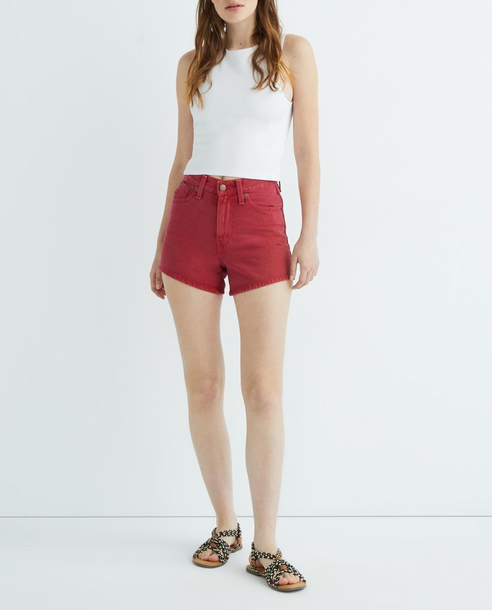 Imagen 0 de Short vaquero de mujer 80s Mom? liso
