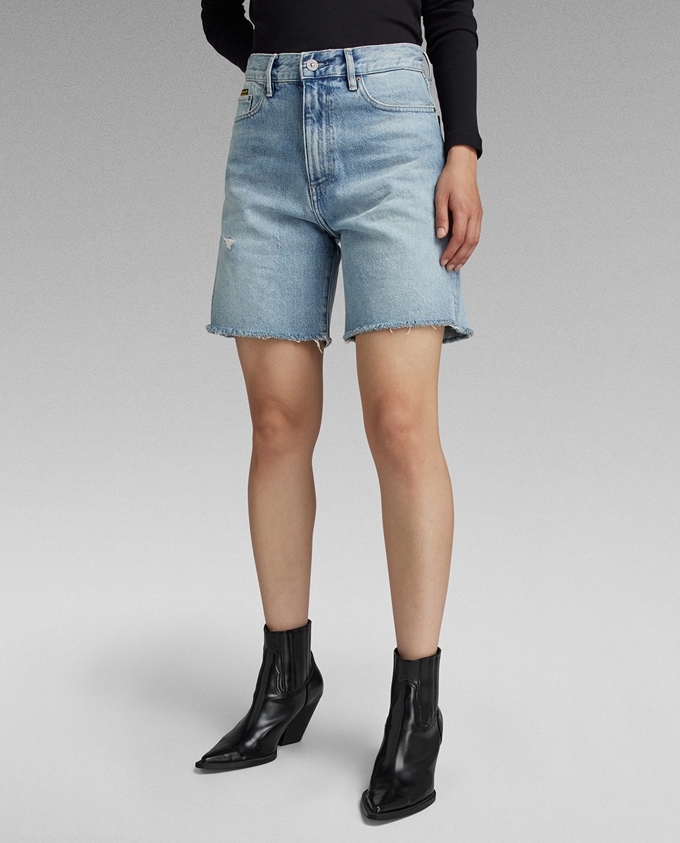 Imagen 0 de Shorts en denim High Bermuda de mujer