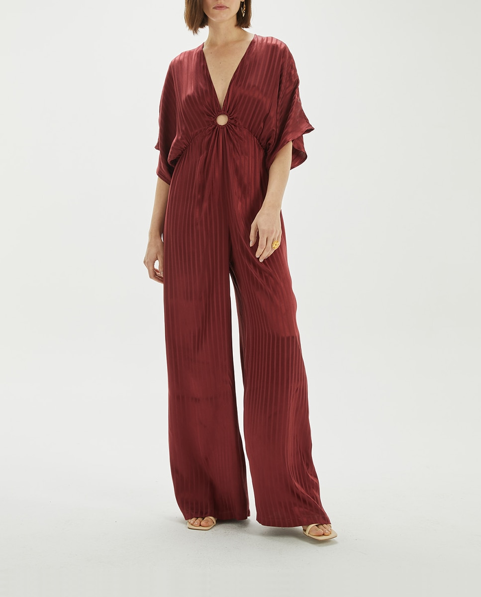 Mono fluido satinado detalle arandela de mujer — oferta en Primeriti