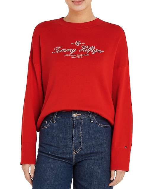 Imagen 0 de Jersey de mujer de cuello redondo y manga larga