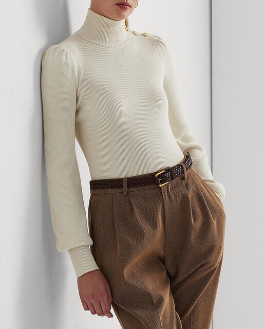 Imagen 0 de Jersey de mujer de cuello alto y manga larga