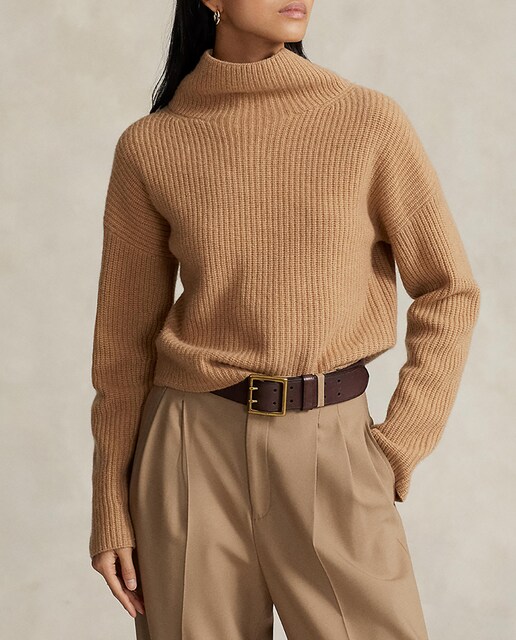 Imagen 0 de Jersey de mujer de lana de cuello alto