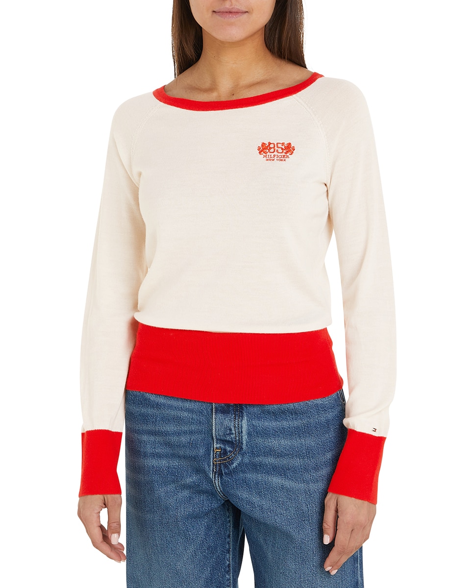 Imagen 0 de Jersey de mujer regular de cuello barco