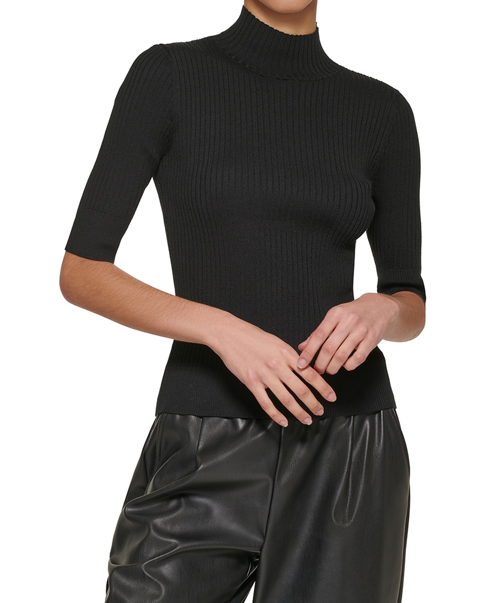 Imagen 0 de Jersey de mujer entallado con cuello redondo