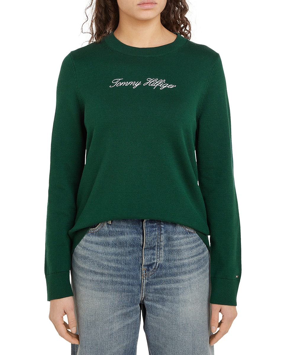 Imagen 0 de Jersey de mujer con cuello redondo y manga larga