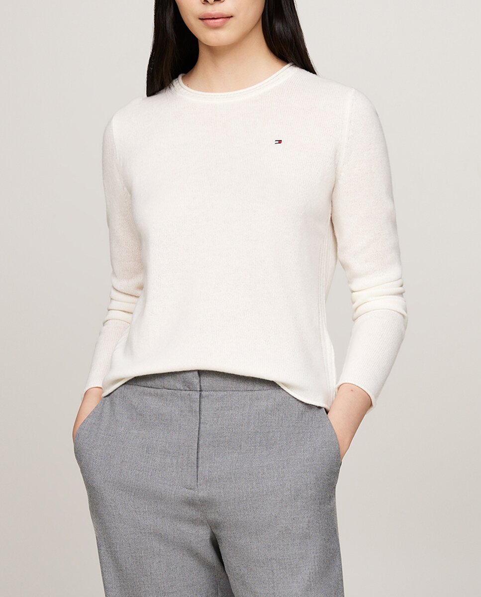Imagen 0 de Jersey de mujer con cuello redondo y manga larga