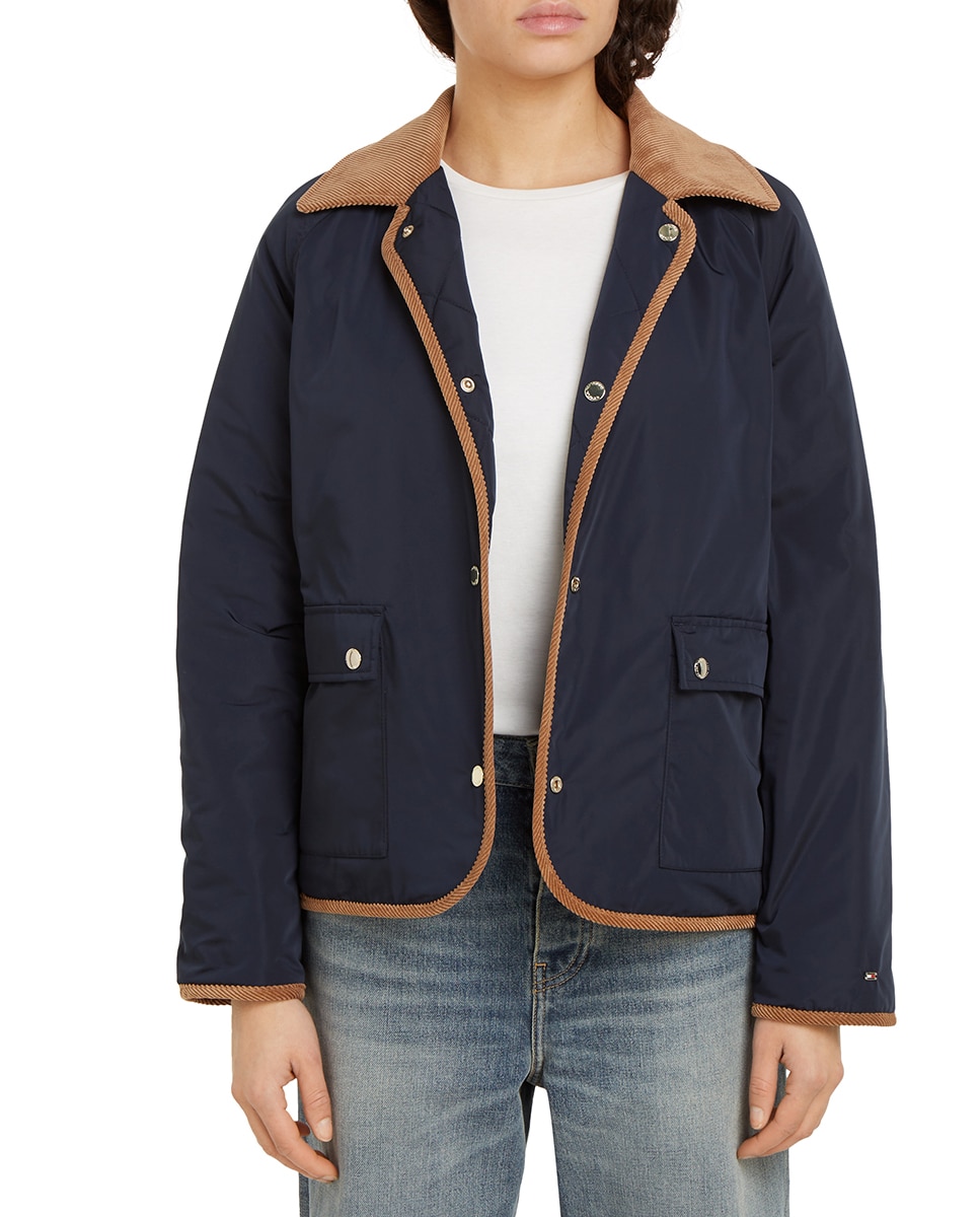 Imagen 0 de Chaqueta de mujer acolchada con cierre de botones