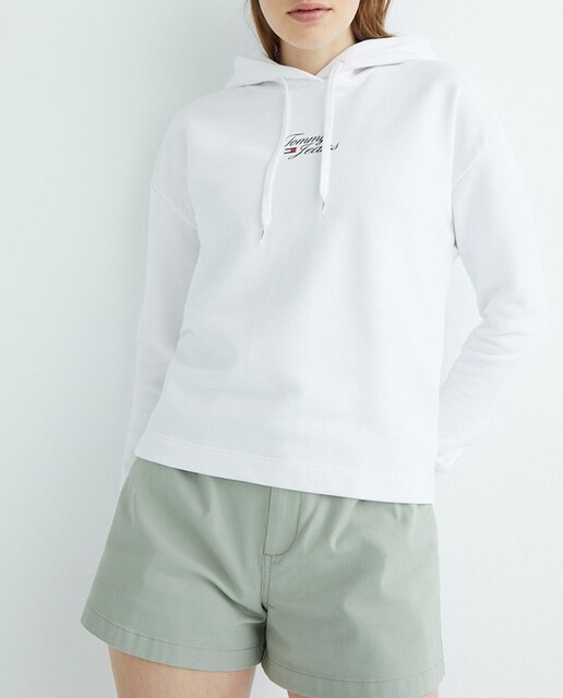 Imagen 0 de Sudadera de mujer con capucha y logotipo en la parte delantera