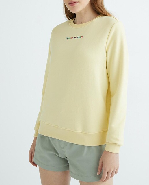 Imagen 0 de Sudadera de mujer sin capucha y fit regular