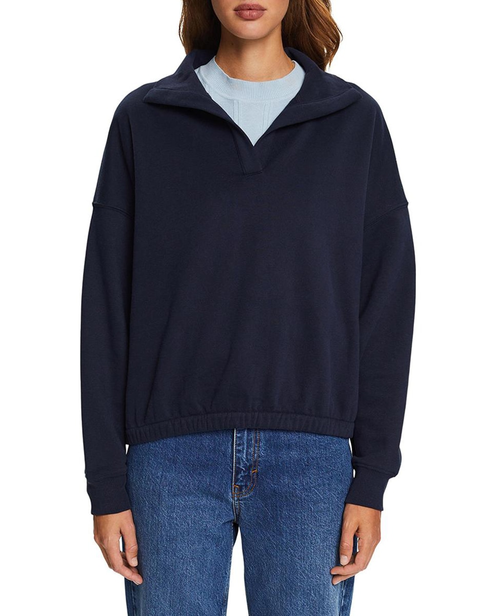 Sudadera cerrada de mujer cuello polo — oferta en Primeriti