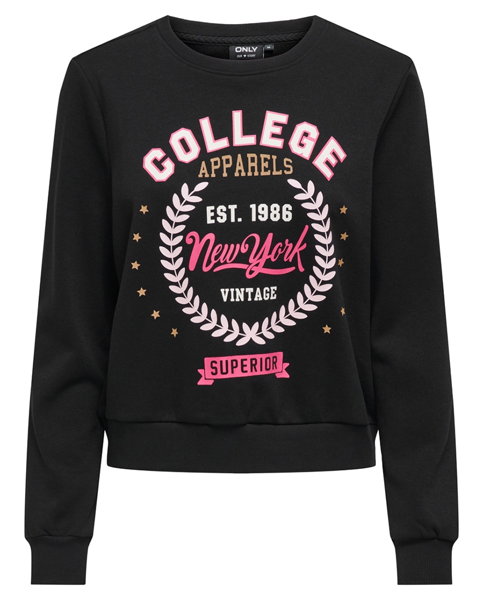 Imagen 0 de Sudadera de mujer con dibujo frontal