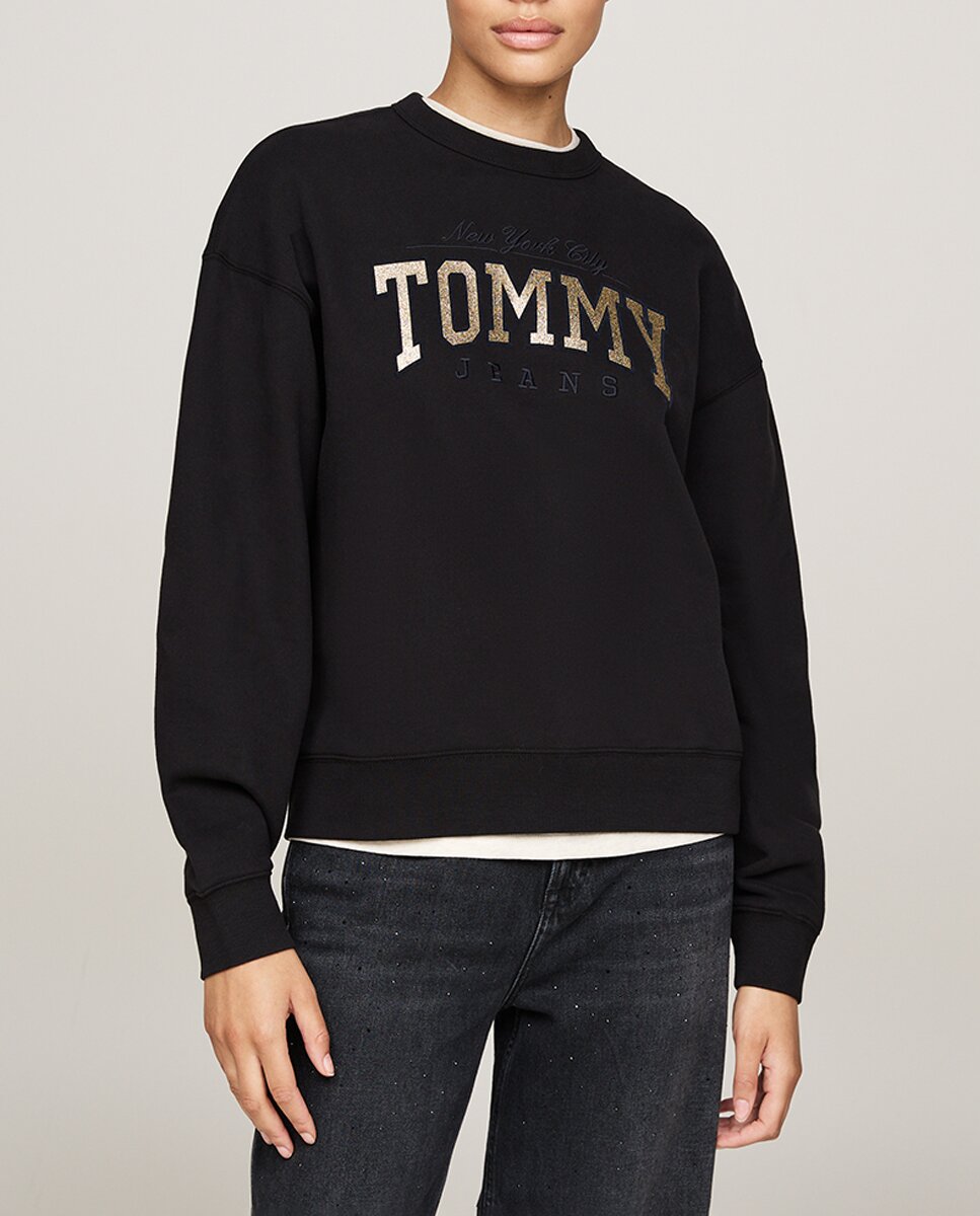 Imagen 0 de Sudadera de mujer relaxed fit con logo glitter