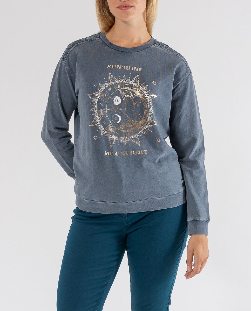 Imagen 0 de Sudadera foil y entredos