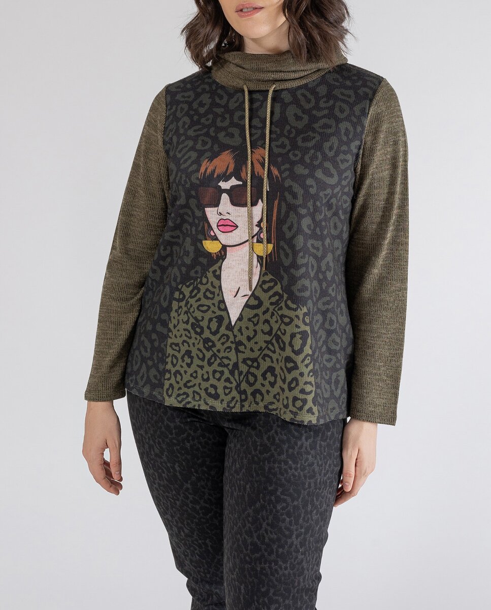 Imagen 0 de Sudadera estampacion animal