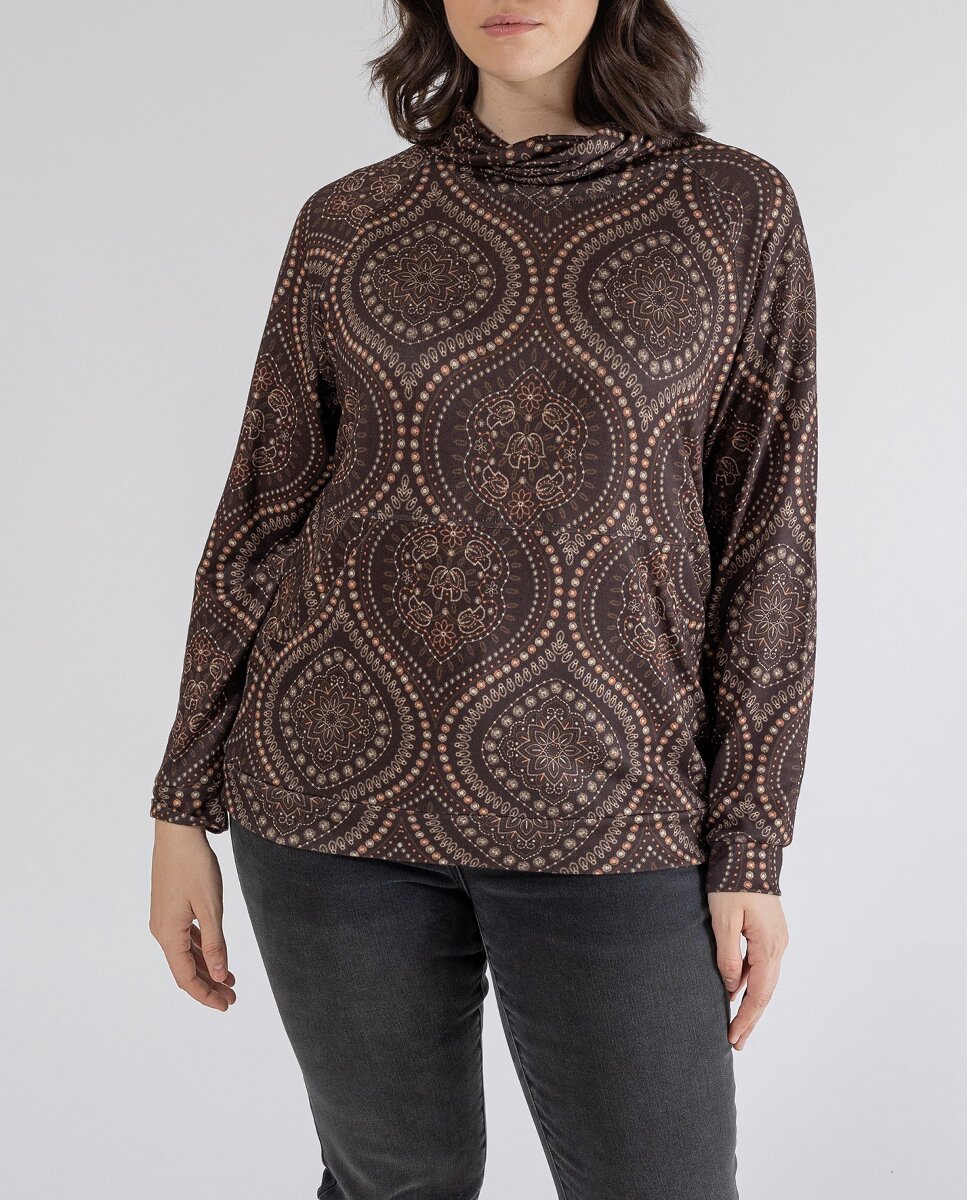 Imagen 0 de Sudadera caleidoscopio marron
