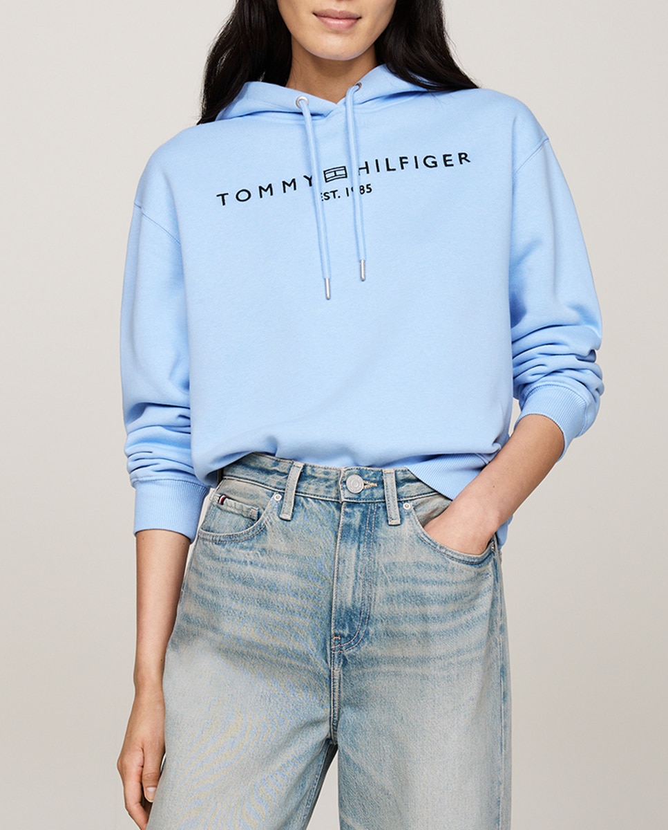 Imagen 0 de Sudadera de mujer con cuello redondo y capucha