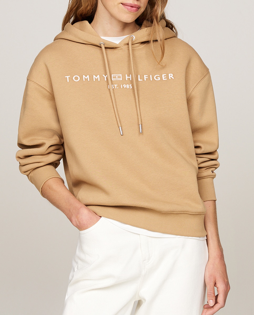 Imagen 0 de Sudadera de mujer con cuello redondo y capucha