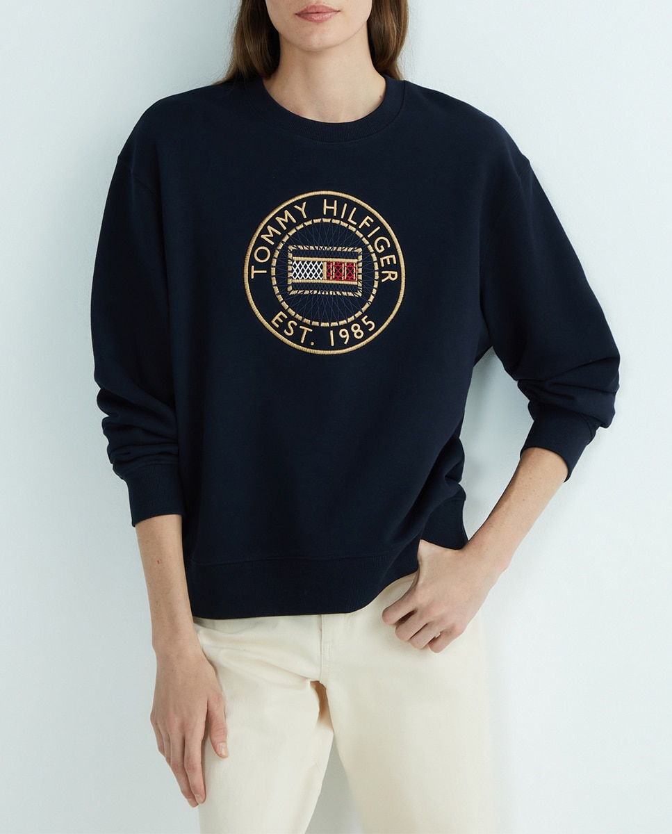 Imagen 0 de Sudadera de mujer con cuello redondo y sin capucha