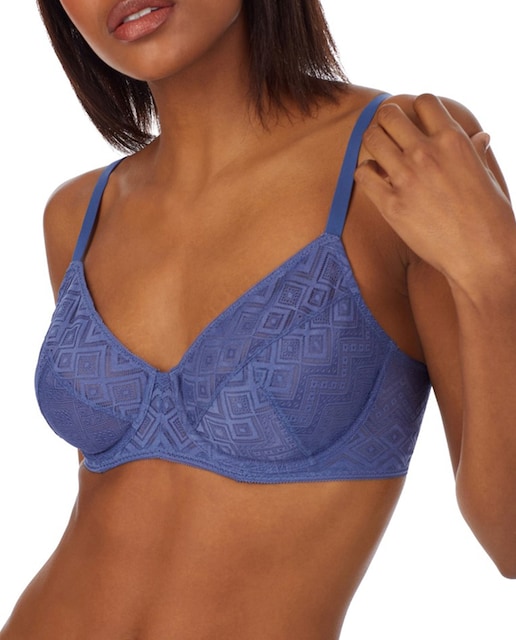 Imagen 0 de Sujetador con aro y encaje geométrico