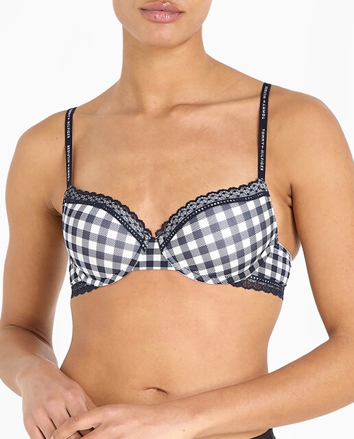 Imagen 0 de Sujetador Demi Bra con print de cuadros
