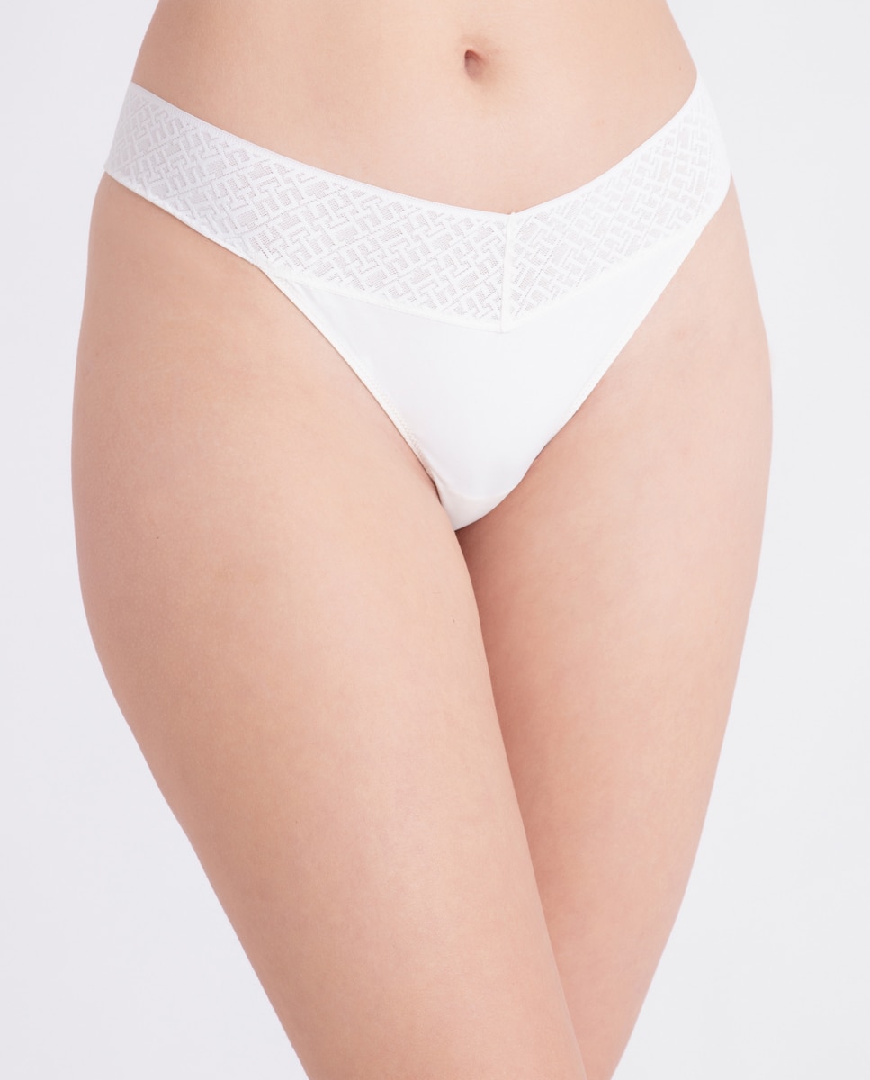 Imagen 0 de Tanga TH Monogram de encaje