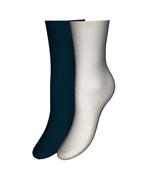 Imagen 0 de Pack de dos calcetines de mujer en color negro