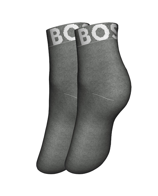 Imagen 0 de Pack de dos calcetines tobilleros de mujer en color negro