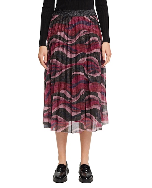 Imagen 0 de Falda midi tablas lurex