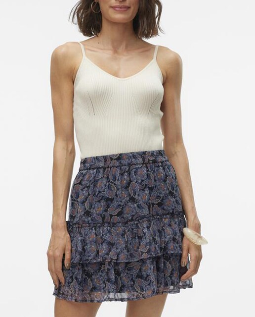 Imagen 0 de Falda con volantes de cintura elástica