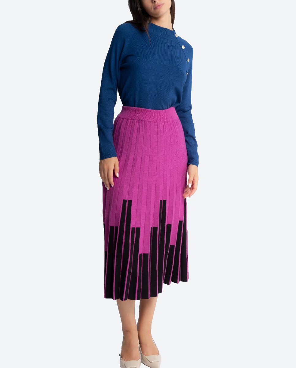 Imagen 0 de Falda Casilda Plisada Fucsia
