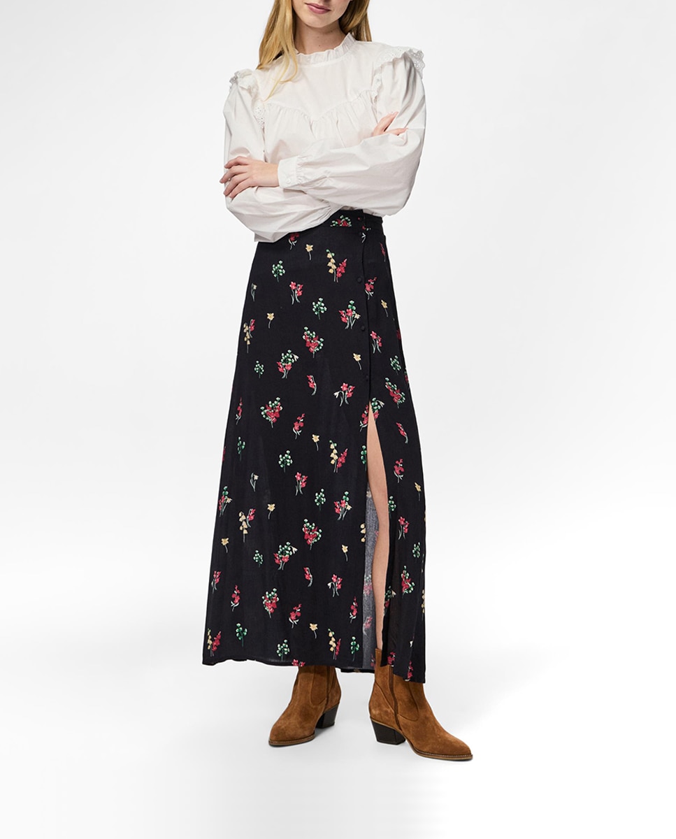 Imagen 0 de Falda midi estampada