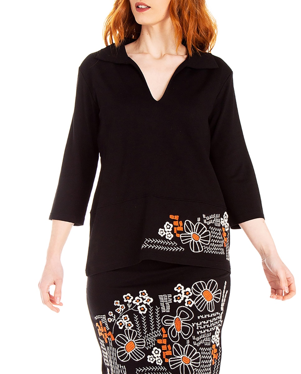 Top de mujer con escote marinero y manga 3/4 — oferta en Primeriti