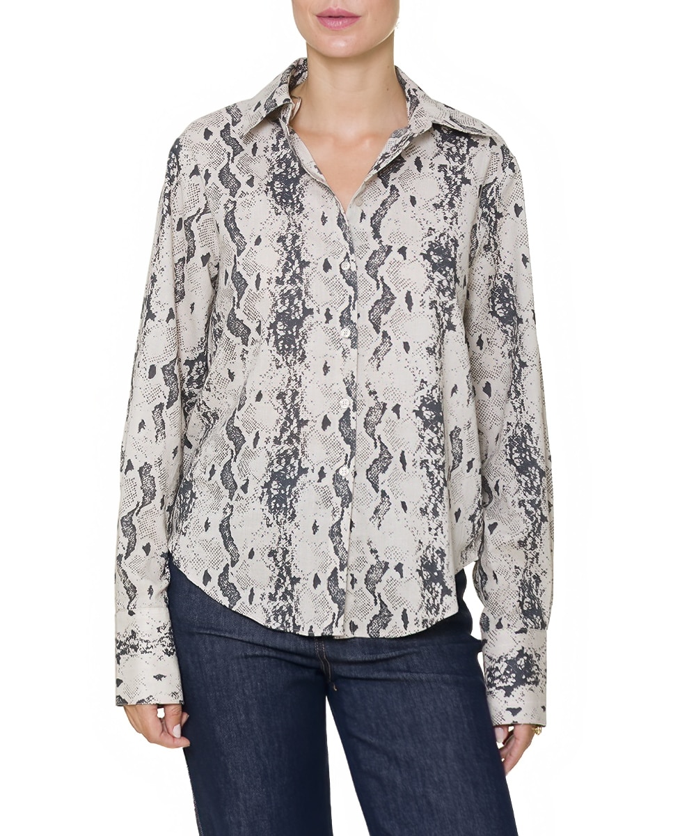 Imagen 0 de Blusa animal print Serpiente
