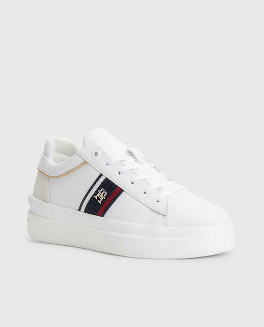 Imagen 0 de Sneaker de ecopiel de altura media Tommy Hilfiger