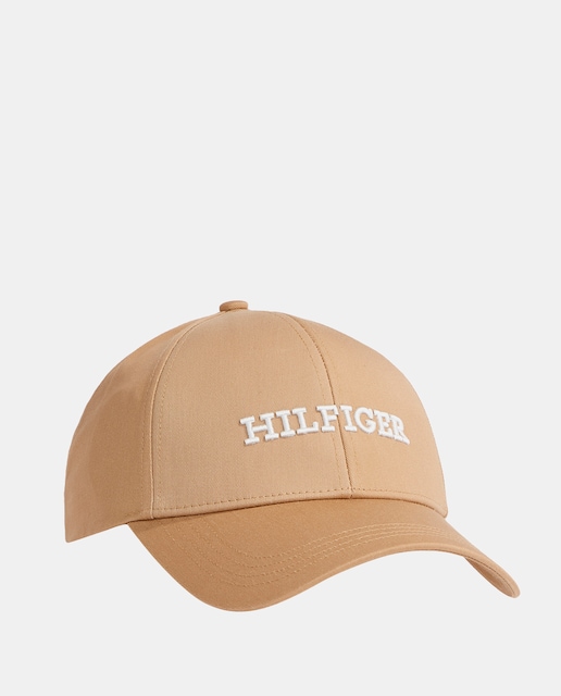 Imagen 0 de Gorra de algodón orgánico en beige con logo en relieve